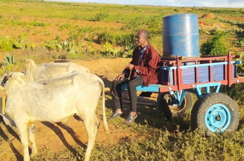 [포토] 남부 마다가스카르 사나메나(Sanamena), 빗물저장탱크로 가뭄 해결 기여에 기대